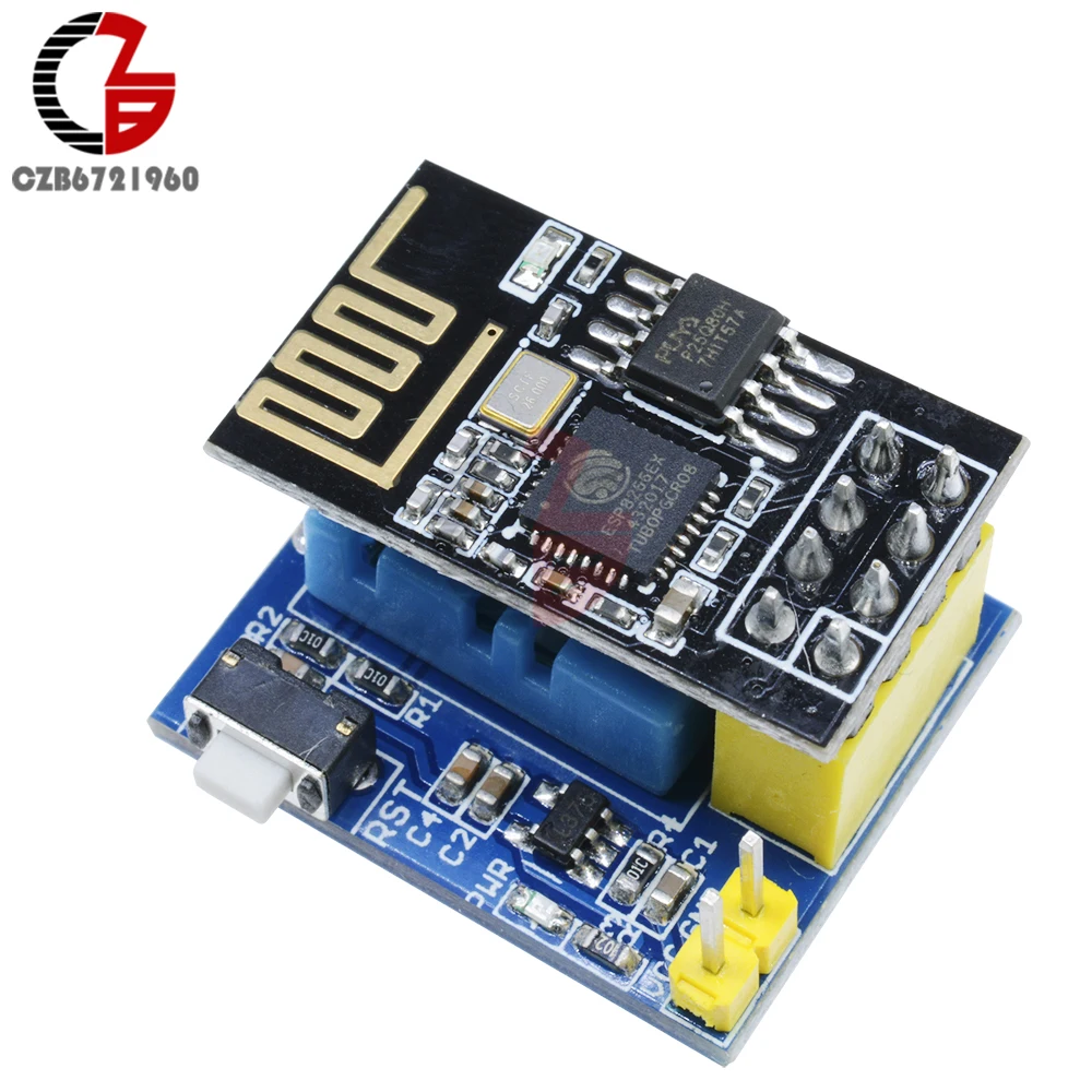 ESP8266 ESP-01S Wifi Thermostat Hygrostat Temperatur Humdity Controller DHT11 Sensor + WIFI Adapter + ESP-01S Modul
