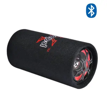 5 인치 자동차 오디오 액티브 블루투스 스피커 박스, 12V 220V Hifi 홈 시어터 서브 우퍼 오토바이 전화 라운드 타입