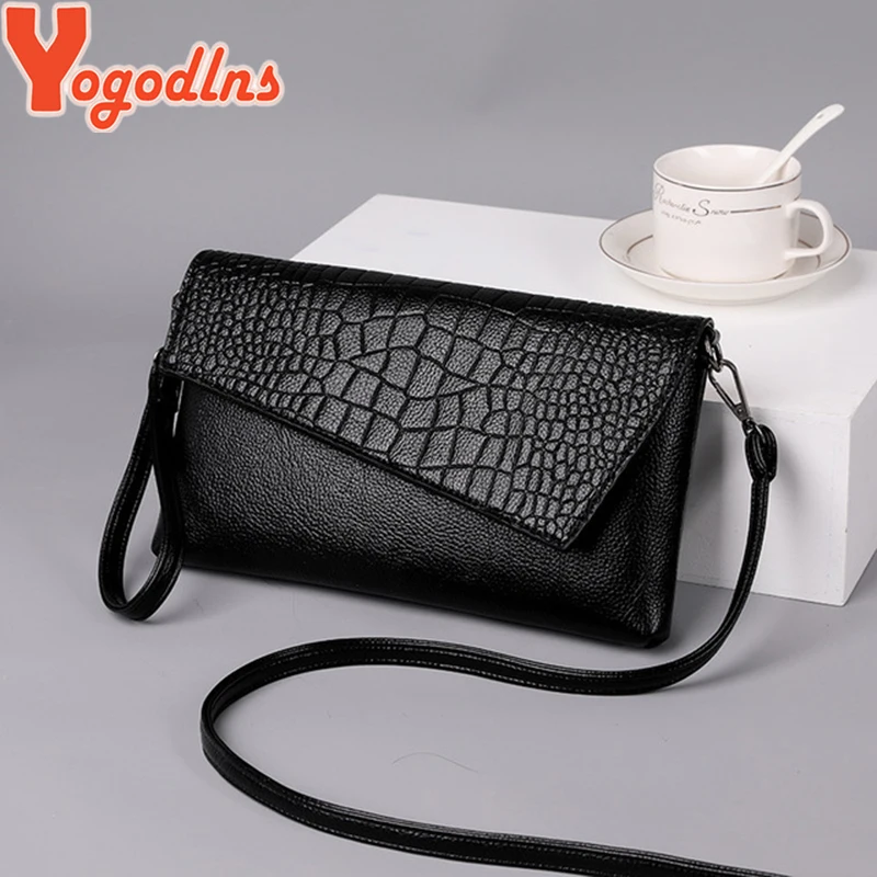 Women PU Leather Crocodile Pattern Shoulder bag Ladies Crossbody bag Female Small Purse