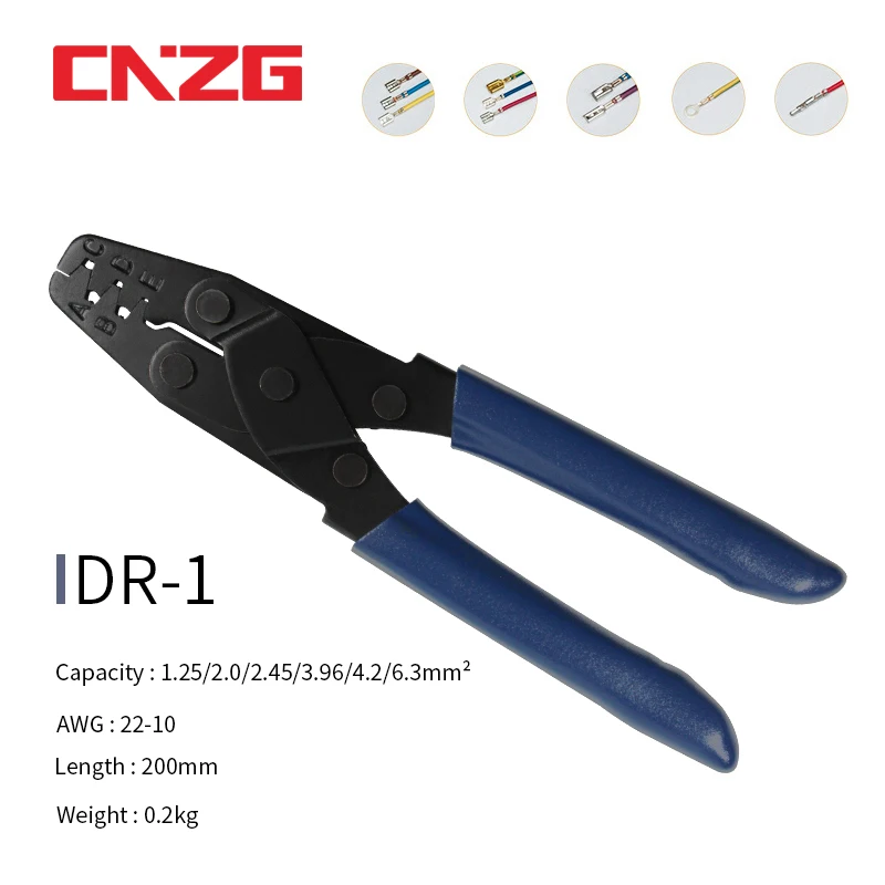 كماشة أداة تجعيد السيارات ، لموديلات Molex ، DELPHI AMP TYCO ، 22-10AWG ، 1.25/2.0/2.45 مم 2 ، DR-1 #2