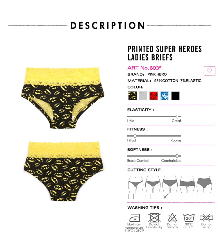 PINKHERO New Women\'s Underwear Briefs Gorgeous Color Novelty Funny Printing Cotton Lingerie Sexy Underpants Factory Wholesale