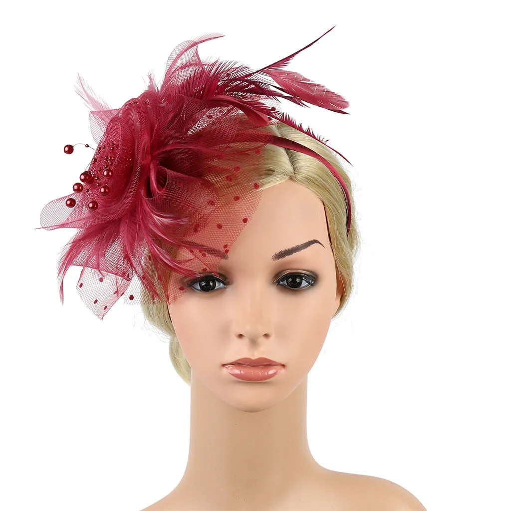 Corona de boda para mujer, joyería para el cabello, Flapper, gran Gatsby, diadema de perlas, tocado nupcial para fiesta, accesorios para el cabello,