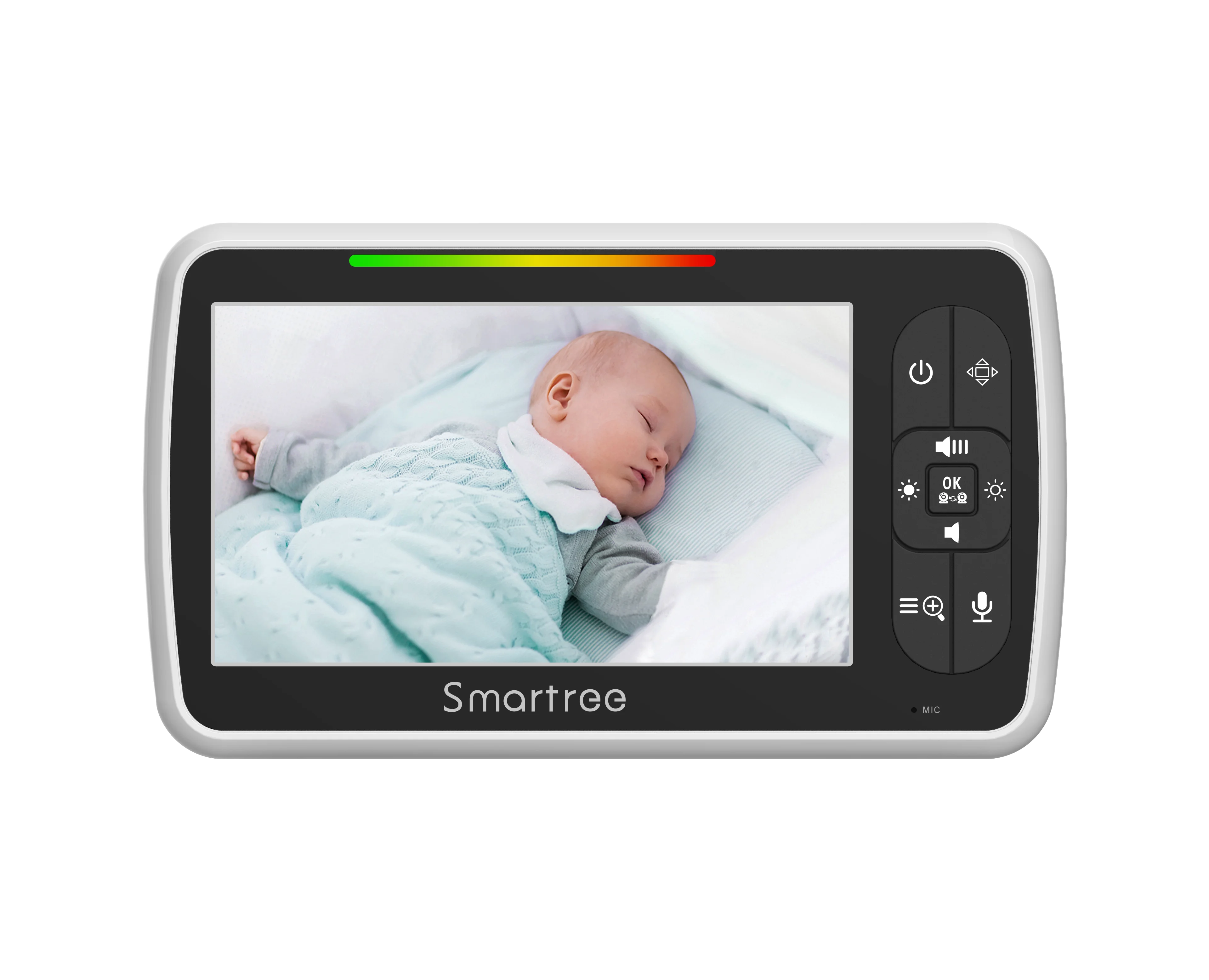 Mboss 5inch Lullabies Mboss Video Baby Monitor with Remote Pan-Tilt-Zoom Camera and Audio.Two Way Talk VOX Mode