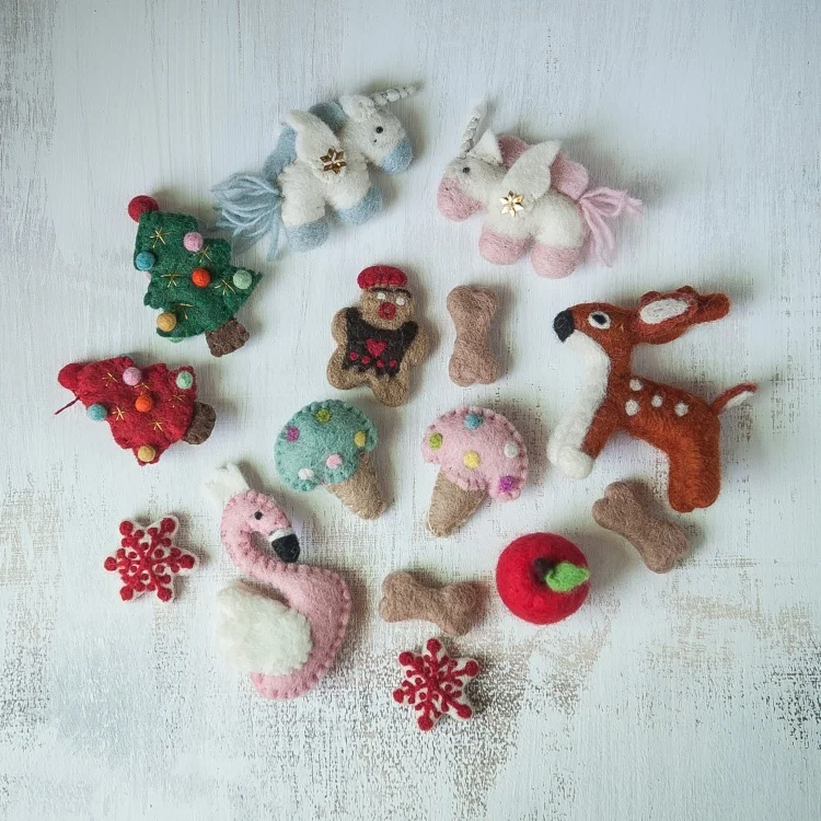 Newborn photography prop stuffed deer Christmas tree flamingo snow bear rainbow ice cream gingerbread man doll prop