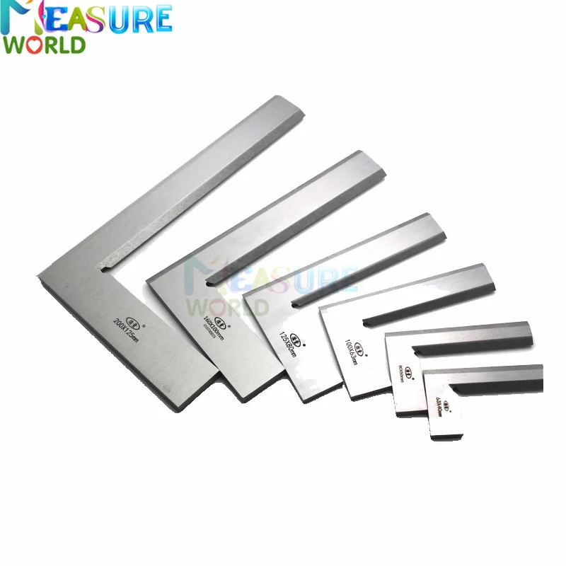 Stainless Steel Bladed 90 Degree 63x40 100x63 160x100mm 200x125m Angle Try Square Ruler Bevel Edge Square Gauge edge angle ruler