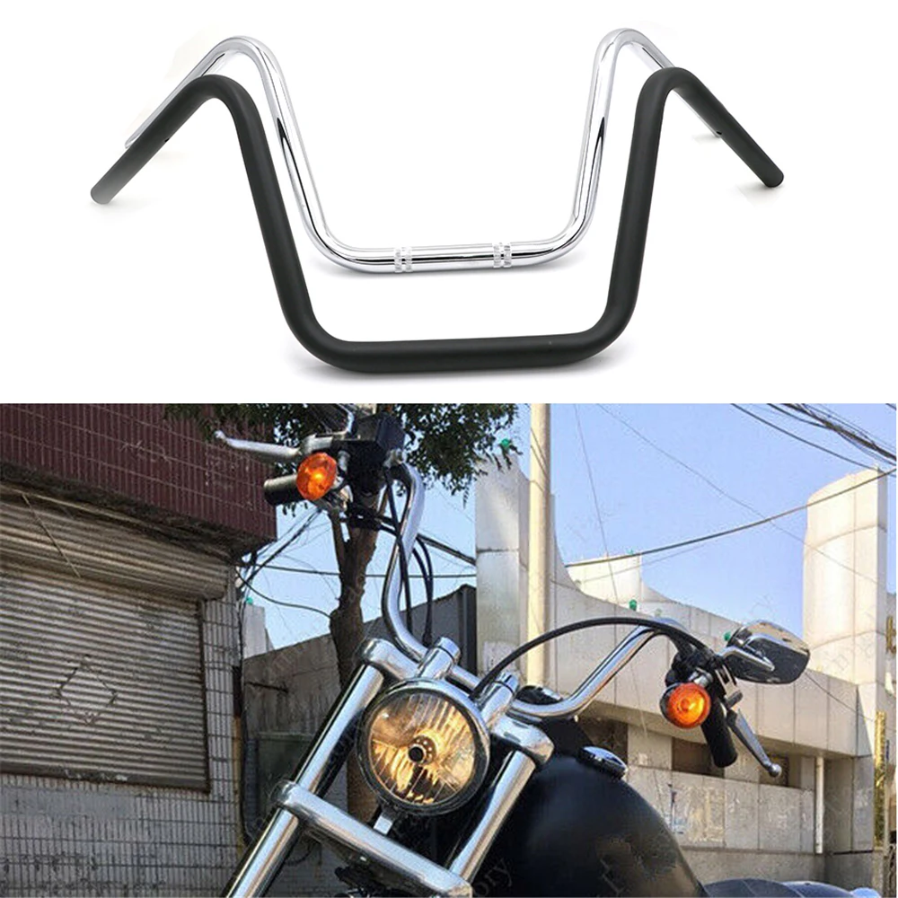 25mm Motorrad Lenker Super Hohe für XL883 XL1200 X48 Dyna Softail Retro Motorrad Roller Cruiser Bobber Klassische Griff Bar