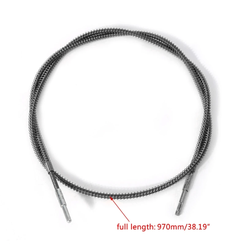 Motor de fresado colgante recubierto de resorte, amoladora, herramienta rotativa, eje Flexible, núcleo interno, 97cm