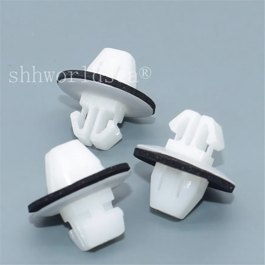 100PCS White Rocker Panel Moulding Clips With Sealer 09409-09304 77553-65D00 90467-11063 9046711063 For Suzuki SX4 Grand Vitara