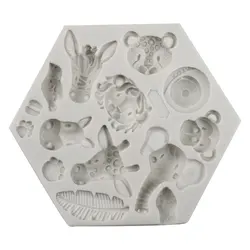 3D Forest Animal Mould Silicone Molds DIY Cake Decorative Mold Tools Cake Decorating Fondant Mold