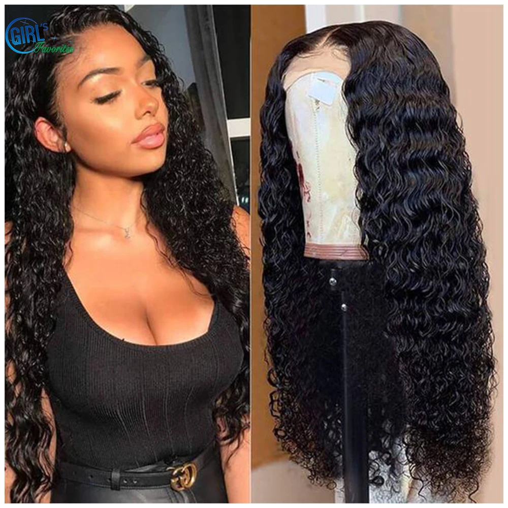 

Raw Indian Human Hair Wigs Water Wave Lace wig 13X4 Hd Transparent Lace Frontal Wig 250% Density For Black Women 100% Remy Hair