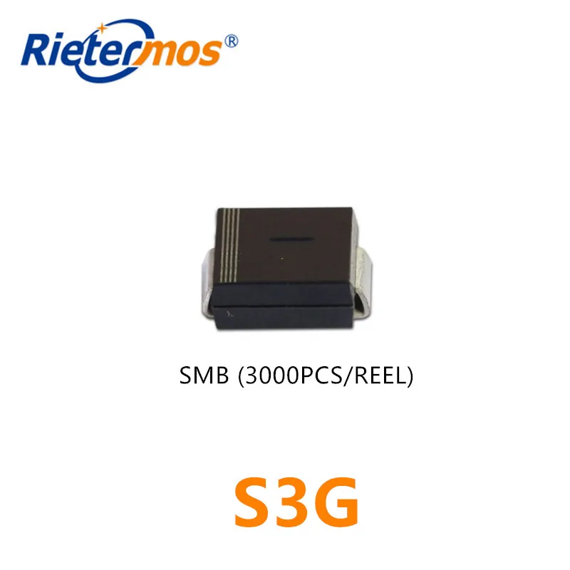 

3000PCS S3G S3GB SMB DO214AA 3A400V HIGH QUALITY