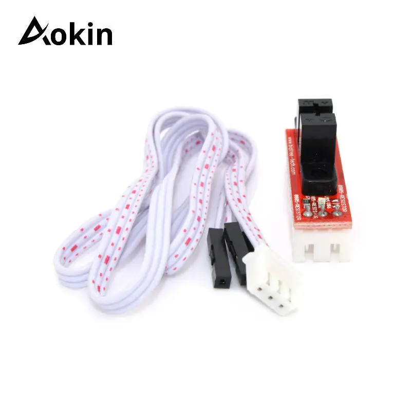 6PCS 3D Printer Parts Endstop Optical Light Control Switch for RAMPS 1.4 Board Part with 3 Pin Cable DIY Limit Switch