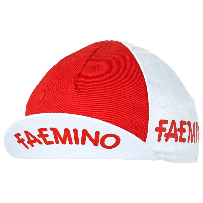 Faemino Retro Cycling Caps Red Bike Hat One Size Fits Most