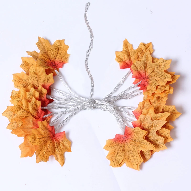 2/3/6M Weihnachten Dekoration Künstliche Ahorn Blatt Blätter LED Licht String Laterne Girlande Home Party DIY Deco Halloween Neue Ja