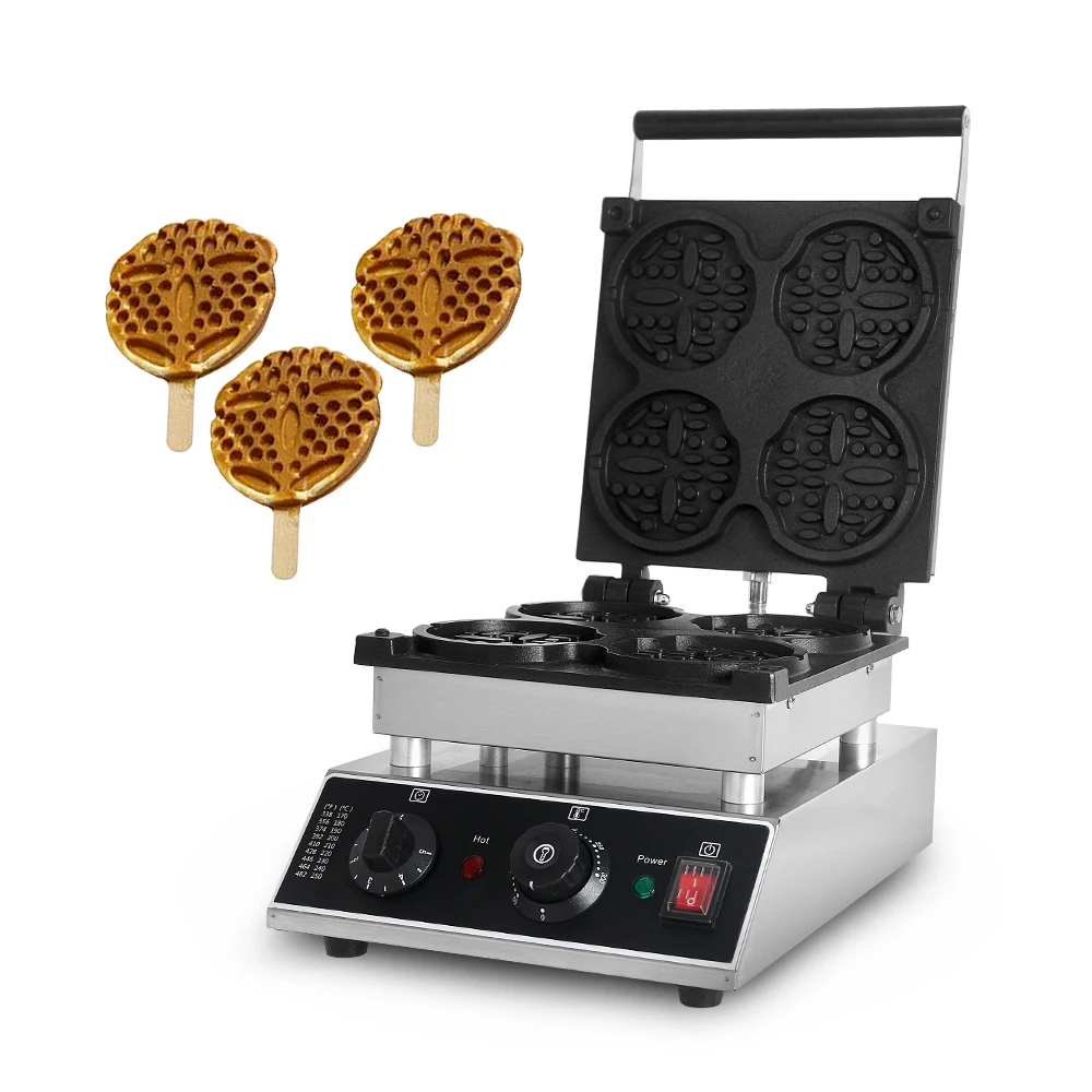 ITOP Waffel Maker 4 Pcs Elektrische Kommerziellen Runde Waffel Maschine Ofen Nicht-stick Oberfläche Waffel Muffin Maschine Waffel Kuchen bäcker