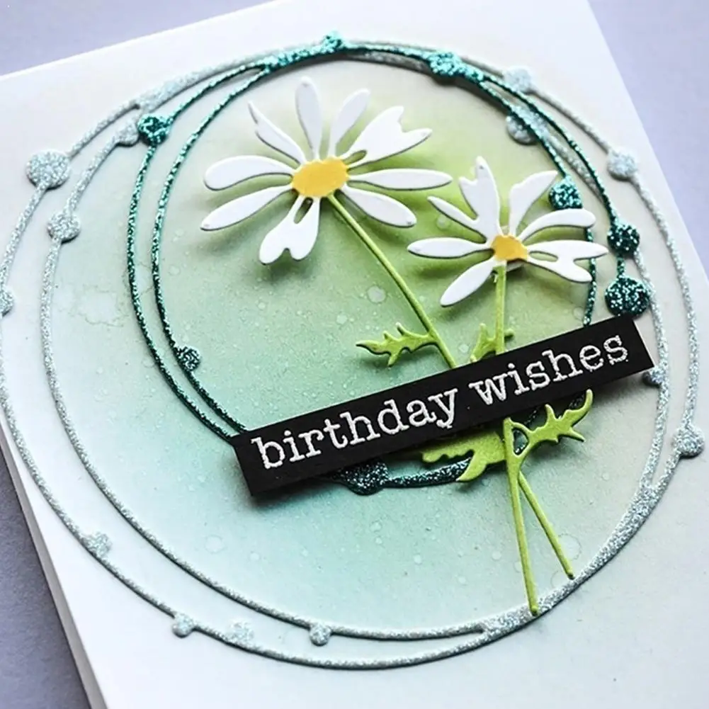 Fustelle per il taglio dei metalli per Scrapbooking fai da te 3D Spotty Line Circle Nesting Frame Album decorativo goffratura artigianale fustelle tagliate