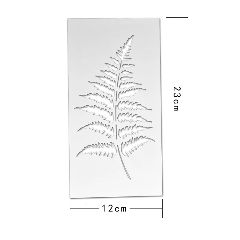 23*12cm Fern Leaf DIY Layering Stencils Wall Painting Scrapbook Coloring Embossing Album Decorative Card Template