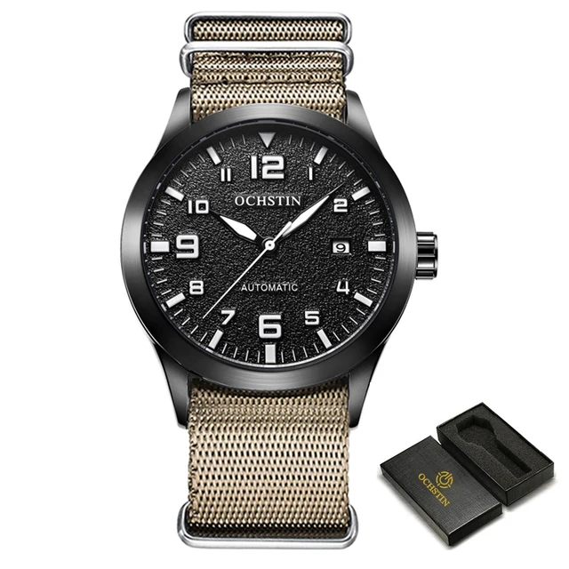OCHSTIN Männer Automatische Mechanische Uhr Luxus Casual Kleid Militär Outdoor Sport Armee Herren Armbanduhren Wasserdichte Männliche Uhr 7