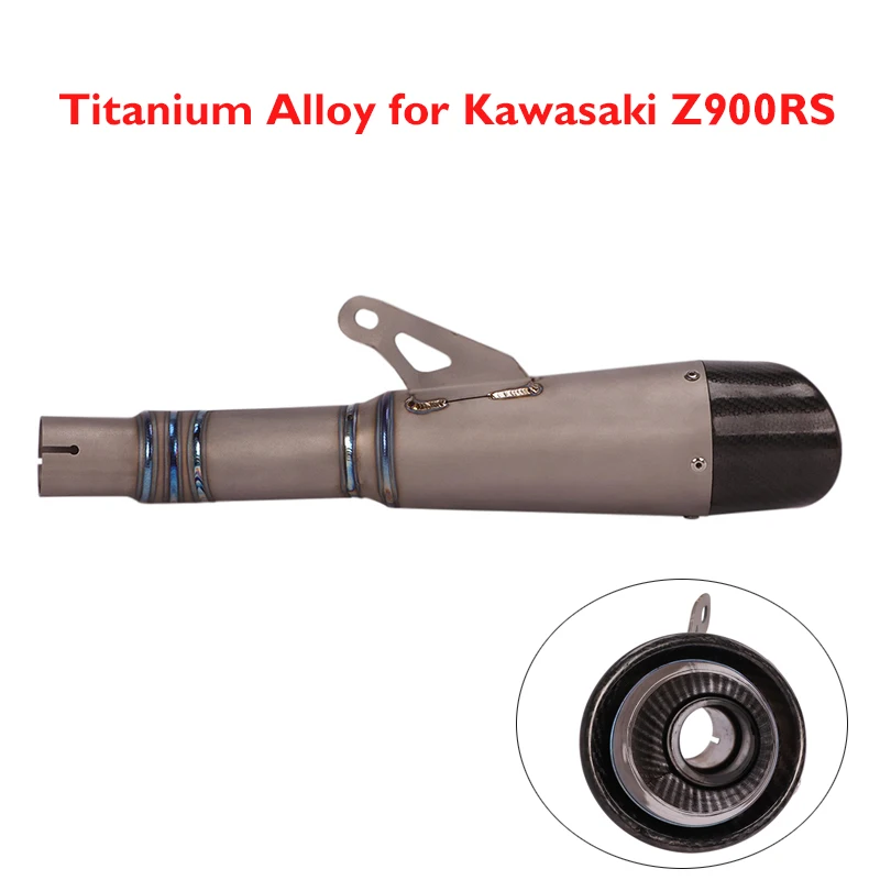 Slip on Z900RS Motorcycle Exhaust System Tip Muffler Escape Pipe Titanium Alloy Exhaust System for Kawasaki Z900RS Slip on