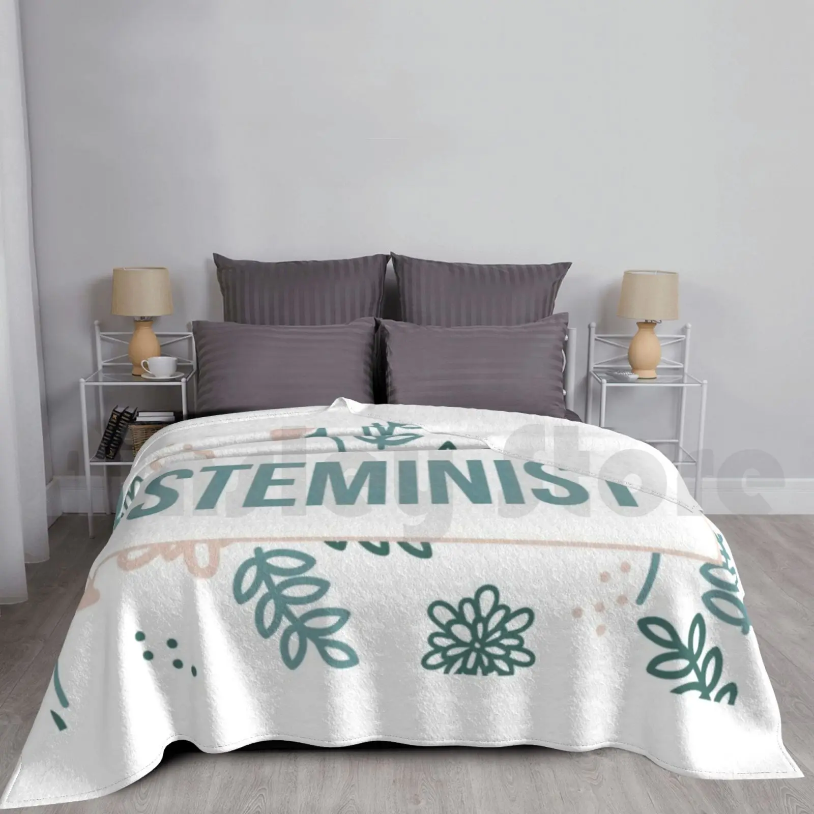 Women Steminist Flowers Blanket Fashion Custom Stem Science Womens Feminist Steminist Sisters In Science