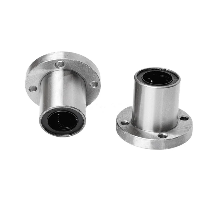 1 ชิ้นรอบหน้าแปลน Linear Motion Bearing Ball Bushing LMF6/8/10/12/13/16/20/25/30/35UU