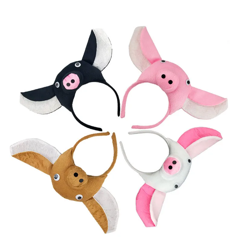 

Adults Kids Plush Cartoon Animal Pig Ears Headband Hairband for Parties Birthday Party Cosplay Costume Christmas Halloween