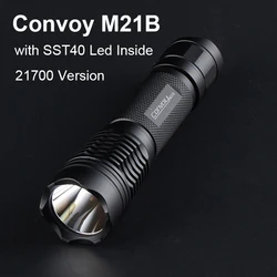 LED Torch Flashlight Convoy M21B SST40 Lanterna S2+ Plus 21700 Version Linterna LED Camping Fishing Work Tactical Flash Light