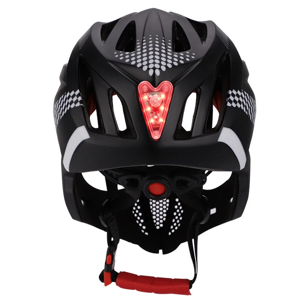 NEUE LED Kinder Full Face MTB Fahrrad Helm Laufrad Sport Sicherheit Kinder Voll Abgedeckt Helme Downhill Roller BMX Kind 48-52 CM