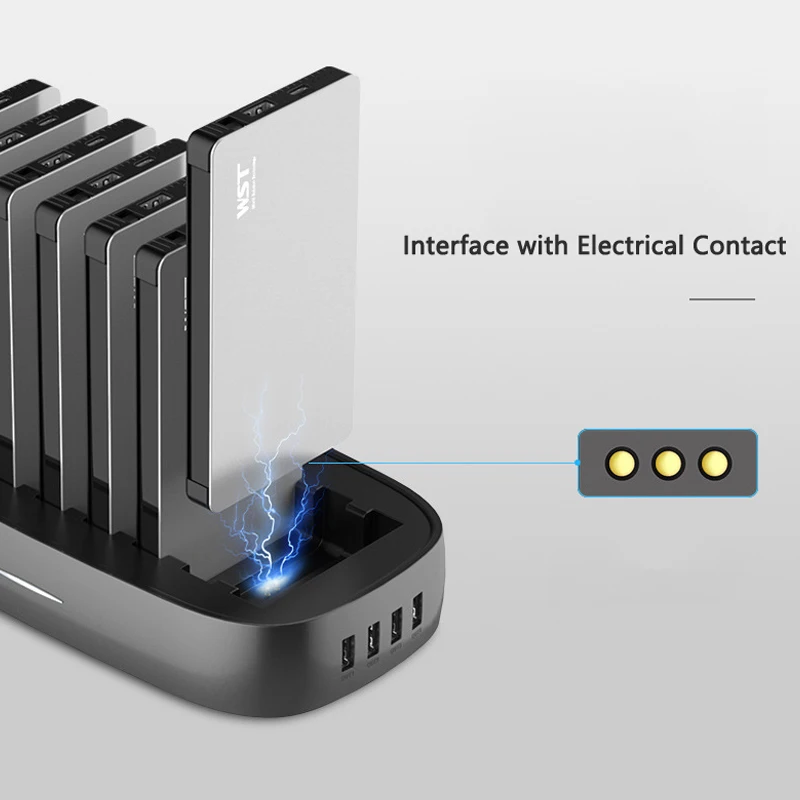 Power Bank, 8000mAh, chargeur rapide, 3 pièces, avec câble intégré, pour Samsung S20 iPhone 12 11