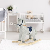 HOMCOM Children's rocking horse + 3 years old with sound 73x35x64cm Gray