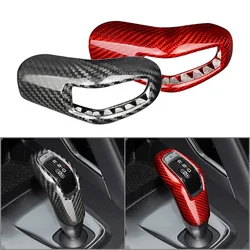 Carbon Fiber Car Gear Shift Knob Cover Trim decorative Sticker For Land Rover Range Rover Sport 2014 2015 2016 2017