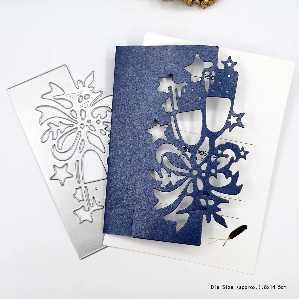 Bell Greeting Card Cutting Dies Scrapbooking Embossing Folders For Card Making Decorative Craft Stencil Greeting Photo Paper