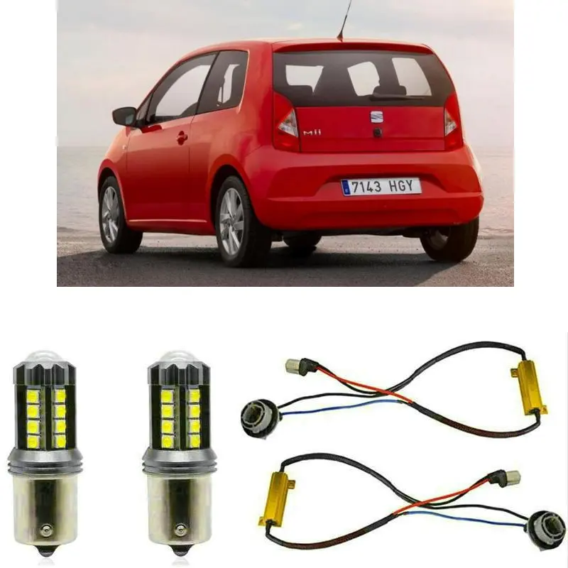 

Fog lamps for SEAT Mii KF1 Stop lamp Reverse Back up bulb Front Rear Turn Signal error free 2pc