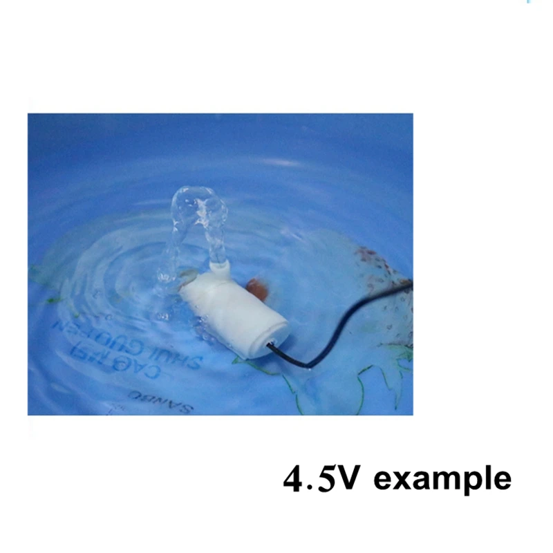 Small Submersible Pump 3V DC Motor Water Fountain Hydrocooling Fish Parts 4.5V 5V 6V