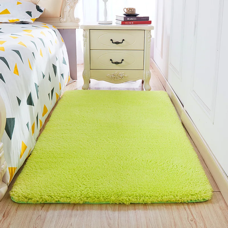 

Plush Soft Living Room Bedroom Carpet Fluffy Bay Window Bedside Mat Water Absorption Bathroom Carpet Floor Carpet for Cloakroom