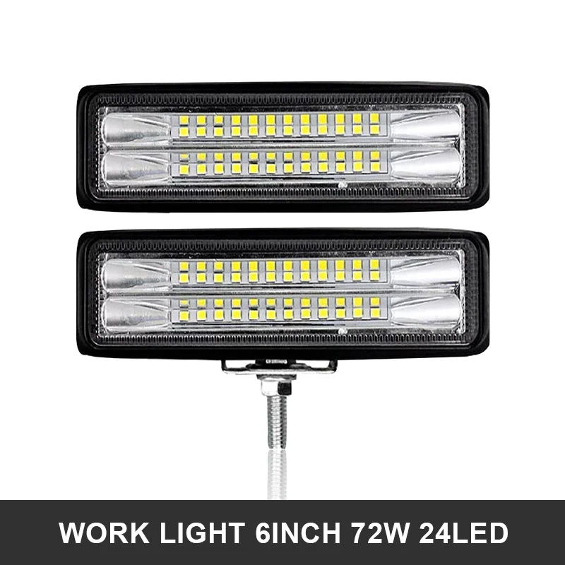 

Car Light Assembly Led Fog Lights Off Road 4x4 73W Spot Beam Led Light Bar For Trucks ATV SUV DRL LED Spotlight Work Light Bar