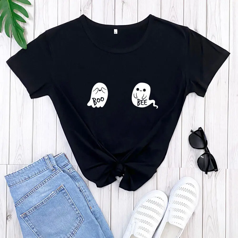 

Boo Bees Halloween Shirt Bees Shirt New Arrival 100%Cotton Funny T Shirt Funny Halloween Party Shirts Halloween Gift Shirts