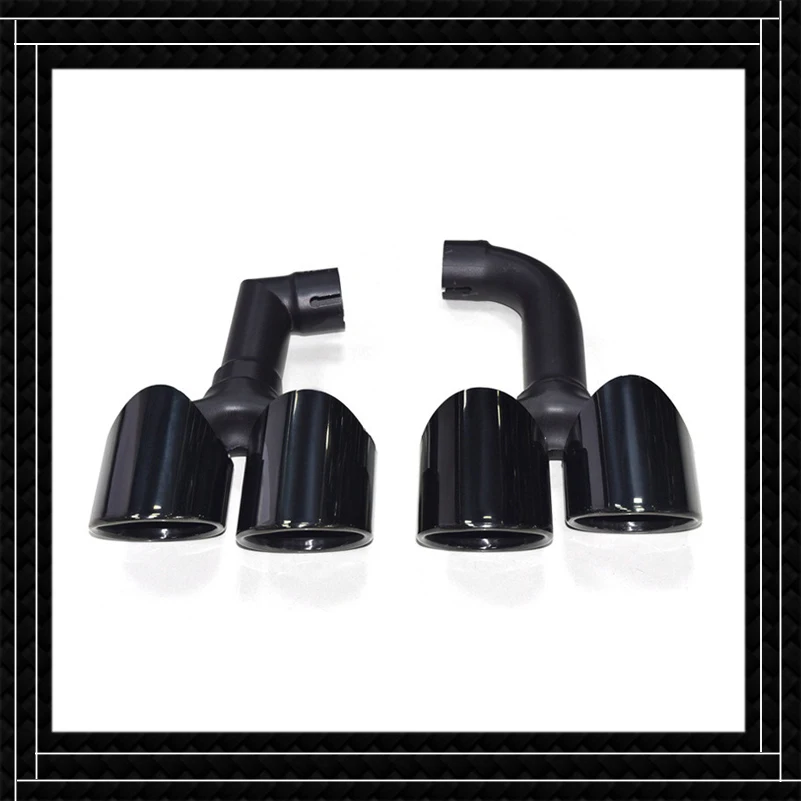 For BMW X3 G01 G08 25i 30i 18-20 Exhaust Pipe Car Accessories Muffler Tailpipe Glossy Black Stainless Steel Tail Throat Nozzles