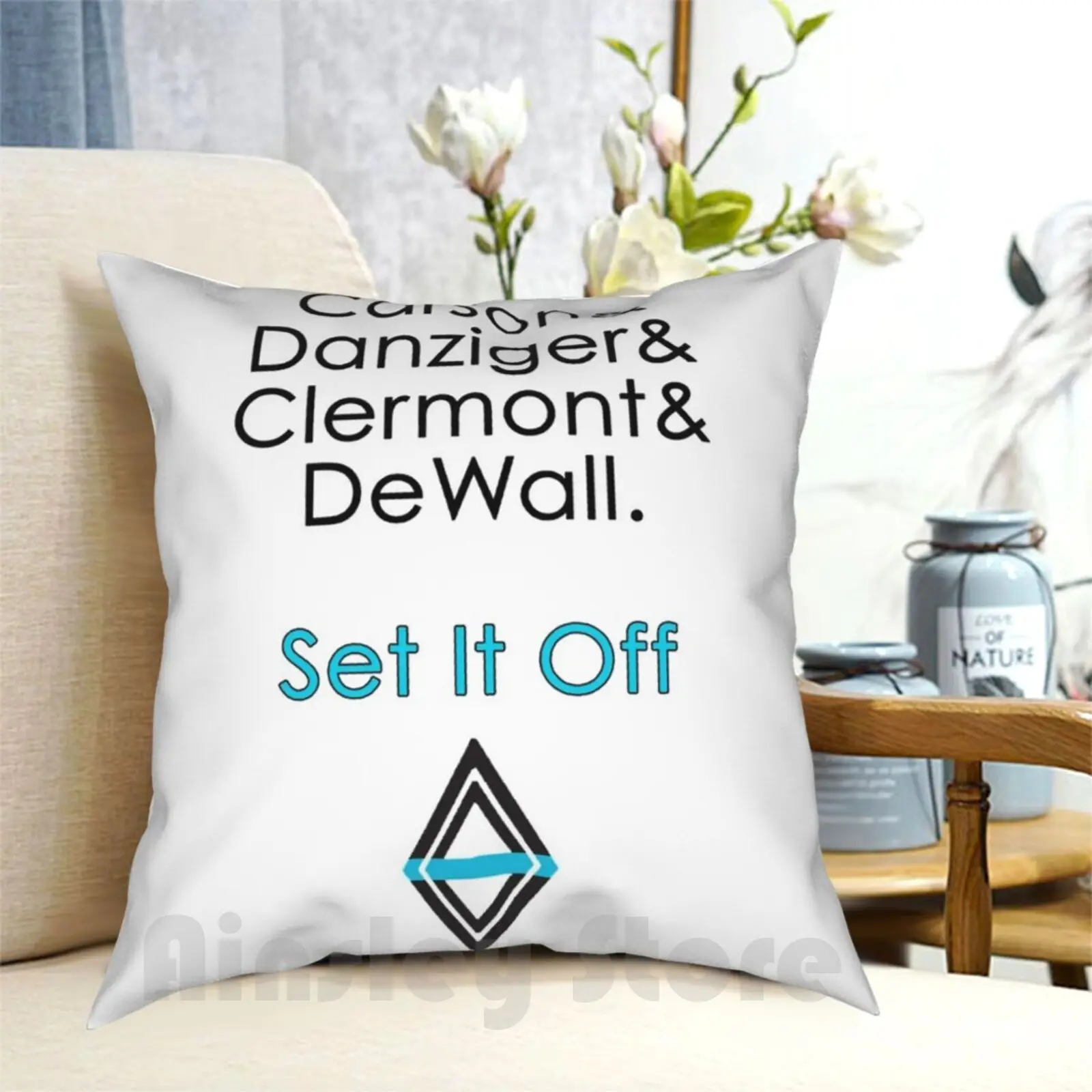 Set It Off Band Member Names Pillow Case Printed Home Soft Throw Pillow Set It Off Cody Carson Maxx Danziger Dan