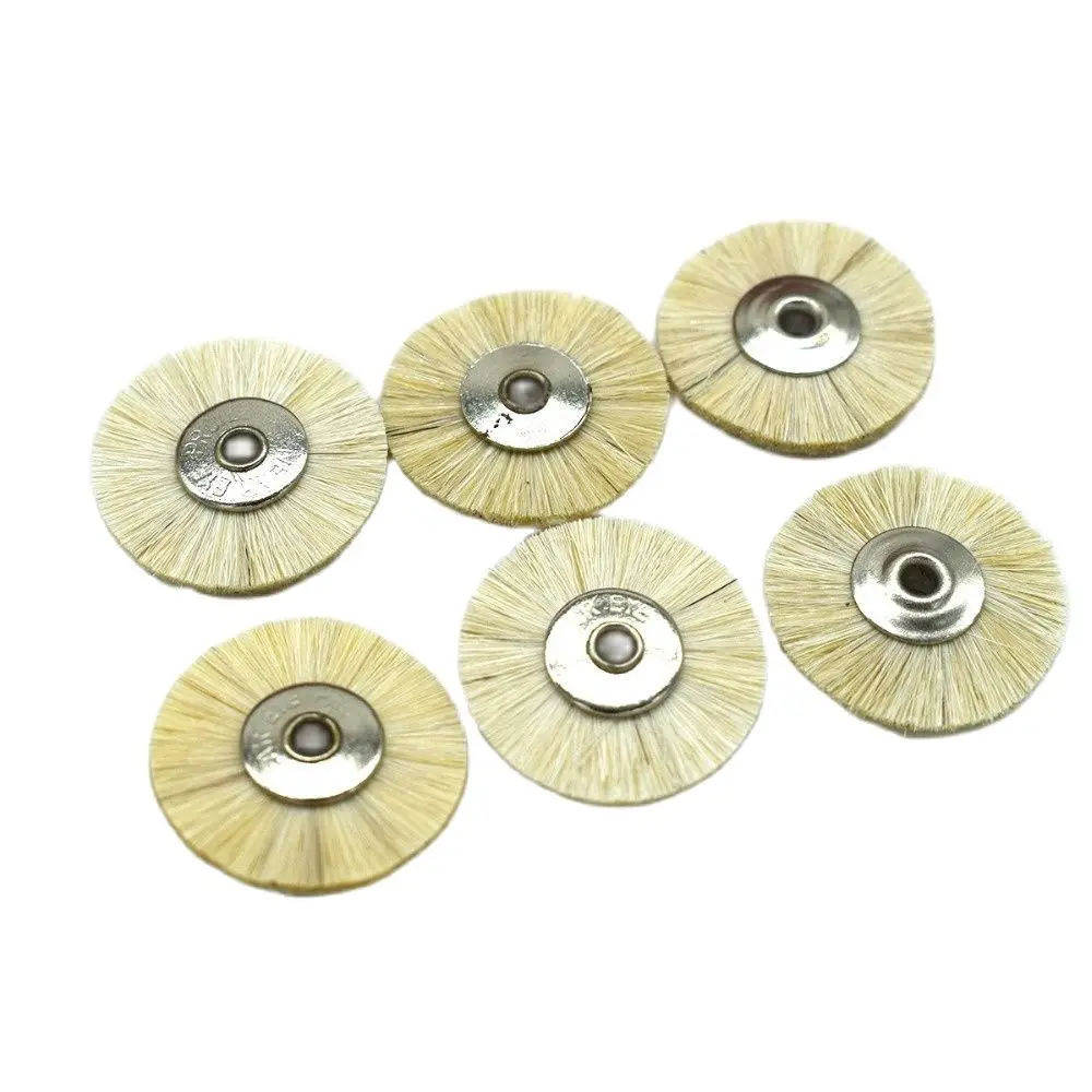 50pcs 22mm Soft Hair Wheel Brush Jewelry Abrasive Brushes For Drill Rotary Grinding Tools Dremel Accessories