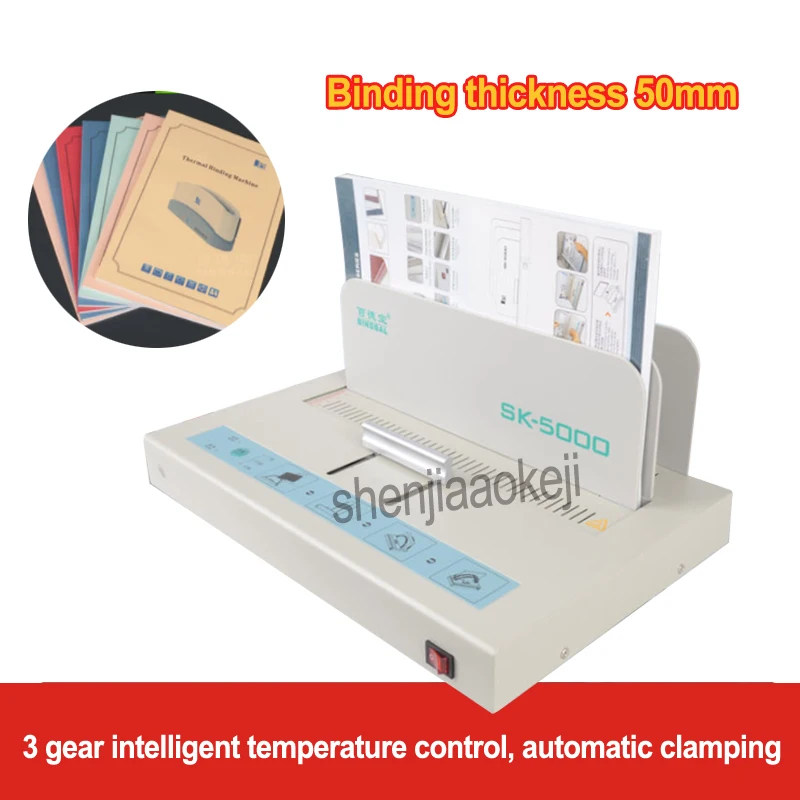 

Hot Glue Binding Machine Desktop Perfect Paper Thermal Binder Electric Metal Book Maquina Encuadernar Binder Machine office 220V