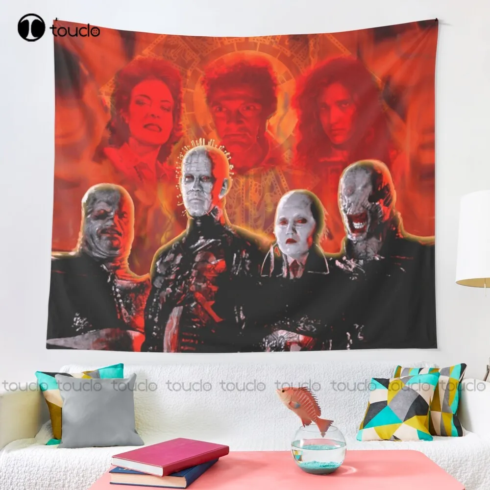 Hellraiser Cenobites Tapestry Floral Tapestry Tapestry Wall Hanging For Living Room Bedroom Dorm Room Home Decor Wall Covering