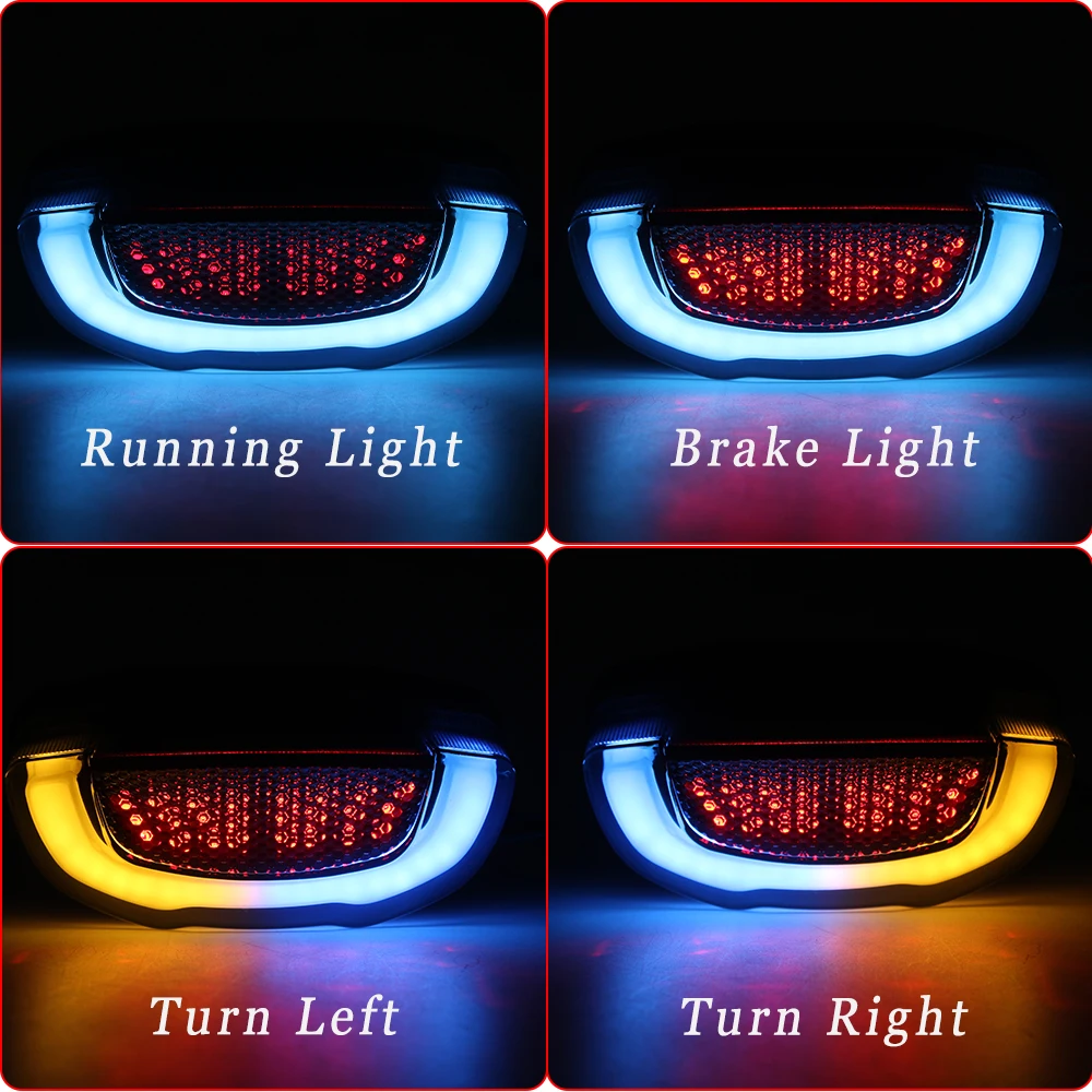 

Motorcycle LED Integrated Tail Brake Turn Signals Light For Honda CB650R CBR650R CB300R CB150R Daytime Running Light DRL Lamp