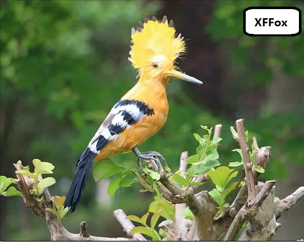 creative simulation Hoopoe bird model foam&furs lifelike bird gift about 30cm xf2532