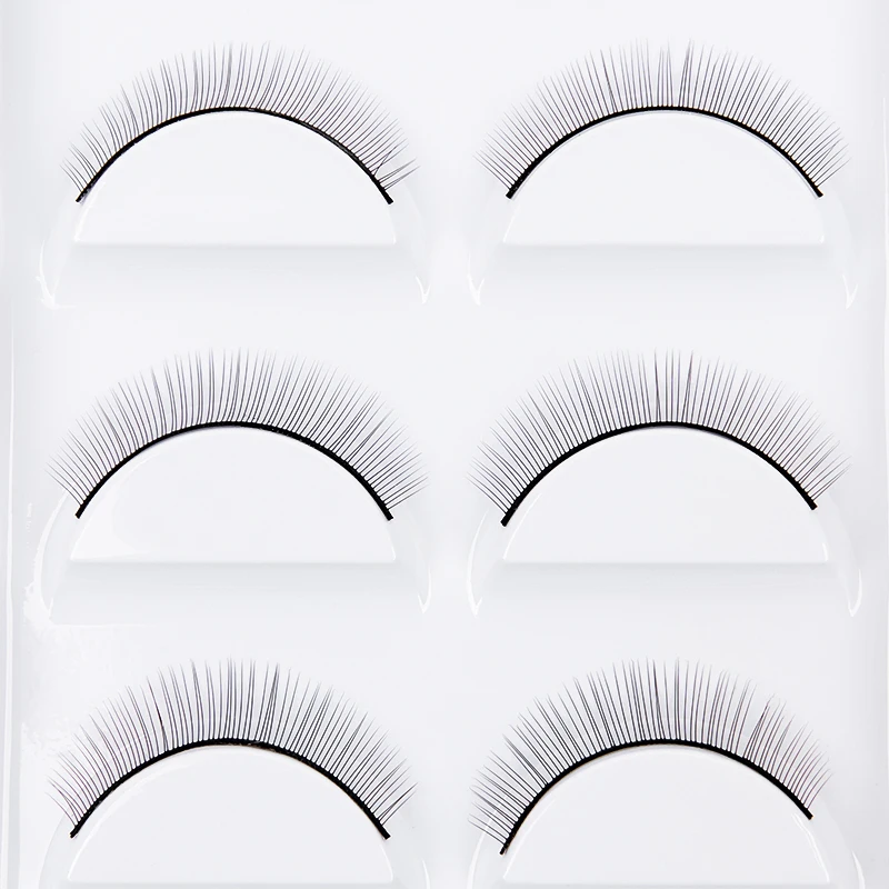 false eyelashes Hot 10/20 pcs/Set Soft Natural Training False Eyelashes For Beginners Teaching Lashes Extension Makeup Practice