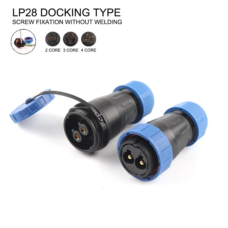 Lp/sp28 ip68 encaixe conector à prova dwaterproof água tomada elétrica aviação fio conector fêmea macho nenhum parafuso de solda terminal conjunto