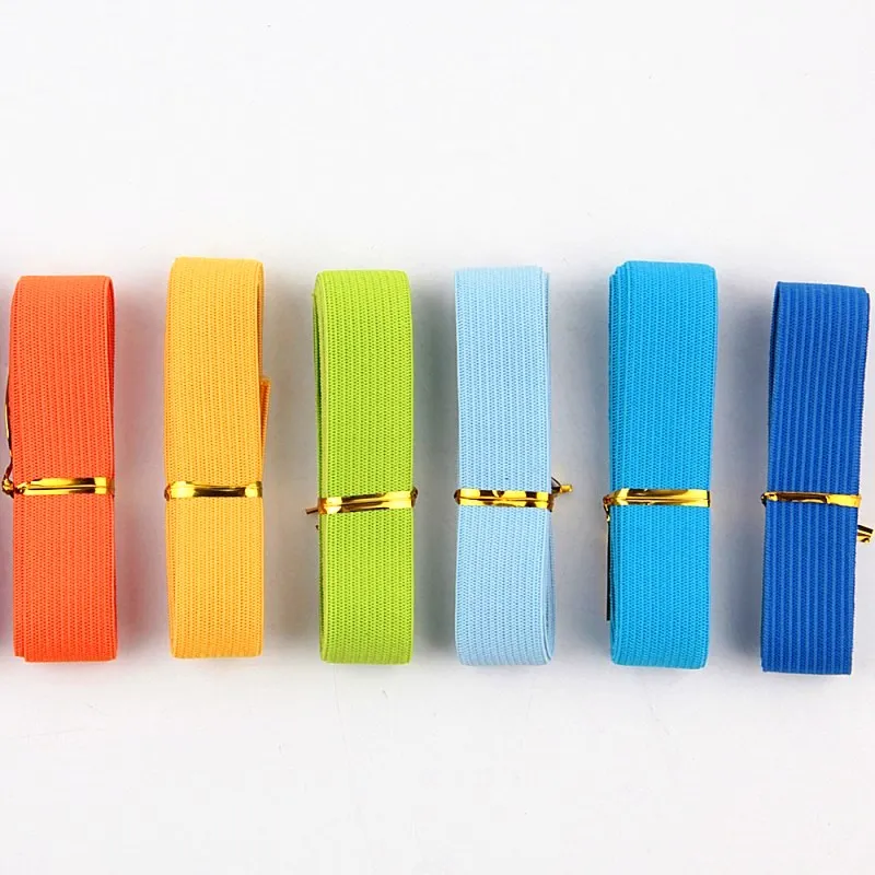 20mm Colorful High-elastic Elastic Bands Rope Rubber Band 2cm Spandex Ribbon Sewing Lace Trim Waist Band Garment Accessory