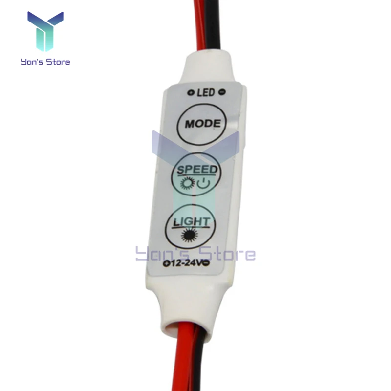 Mini 12V LED Light Dimming Controller Dimmer Driver and Switch 3528 5050 5630 Newest Control Led Strip Light Automatic Memory