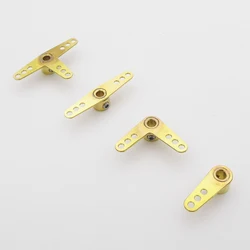 1 pz rame 3mm Servo braccio corno sterzo timone braccio tirante tirante tirante estremità asta per albero 3mm RC barca modello marino