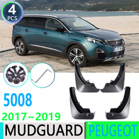 for Peugeot 5008 2017 2018 2019 2nd 2 Generation Car Fender Mudguard Mud Flaps Guard Splash Flap Mudguards Car Accessories